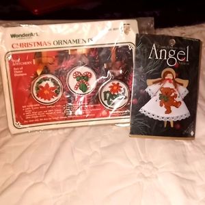 Christmas Ornaments Cross Stitch Embroidery Needlecraft Kits